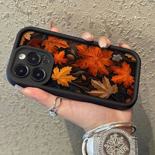 For Realme 14 Pro Plus 5G 14X 13 12 11 10 9 8i 8 C75 C65 C63 C55 C53 Phone Case Autumn Maple Leaves Shockproof Soft Back Cover