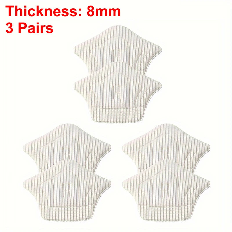 3pair/6pcs Insoles Patch Heel Pads for Sport Shoes Back Sticker Adjustable Size Antiwear Feet Pad Cushion Insert Insole