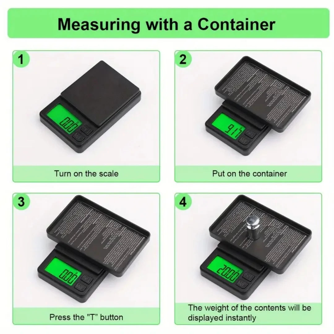 Digital Pocket Scale Weigh Gram Scale Accuracy 500g/0.01g Mini Jewelry Scale