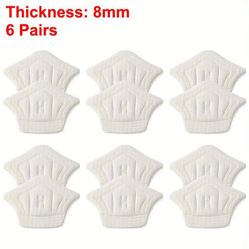 3pair/6pcs Insoles Patch Heel Pads for Sport Shoes Back Sticker Adjustable Size Antiwear Feet Pad Cushion Insert Insole