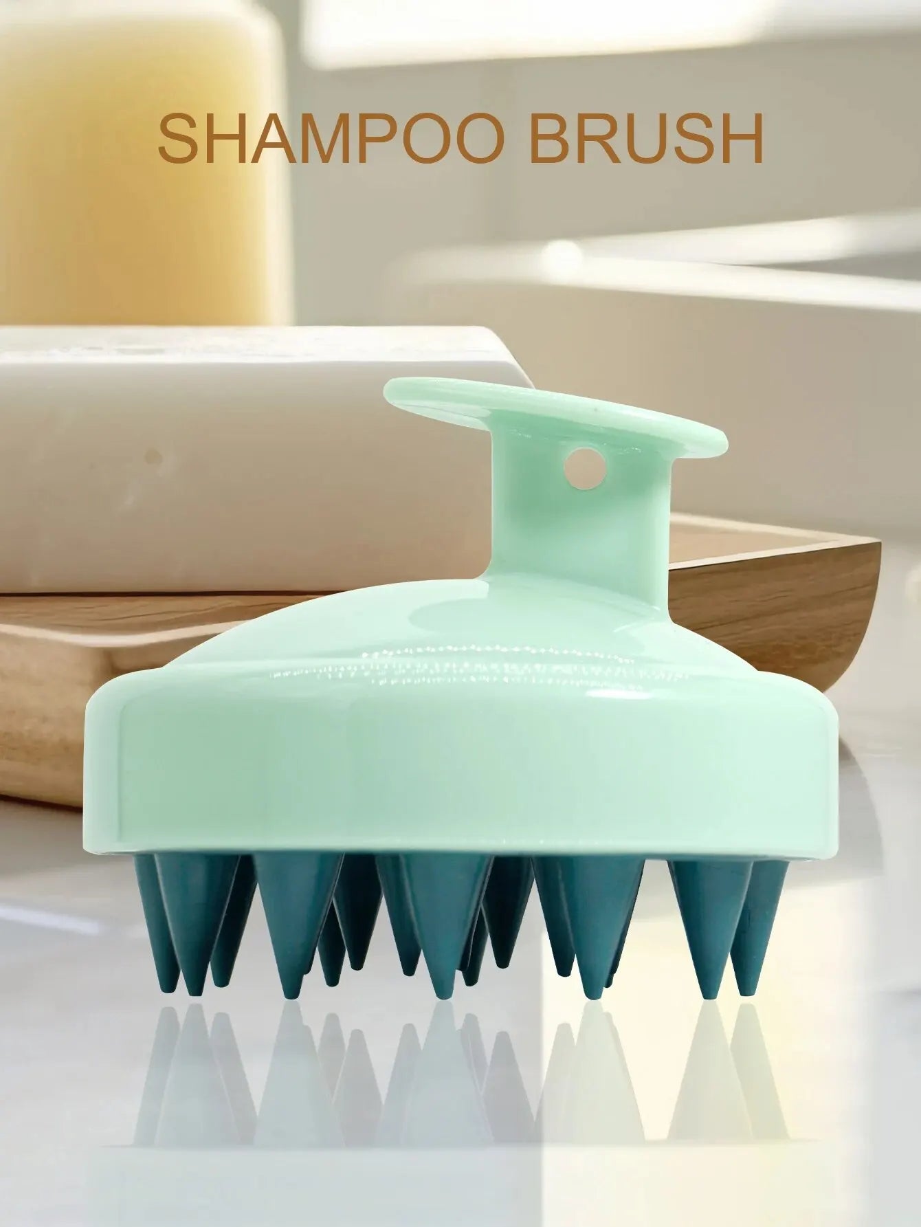 1 pcs silicone soft shampoo brush scalp massage comb thoroughly clean scalp body massage brush hair salon hair brush