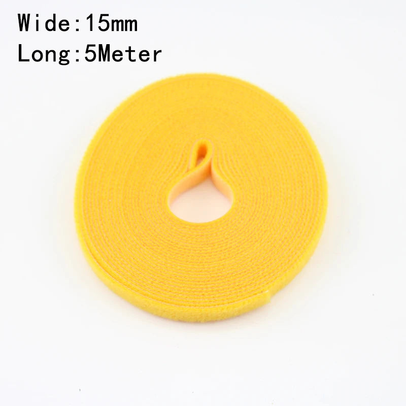 Wholesale 2/5M/Roll 12mm Width Cable Organizer USB Cable Winder Management nylon Free Cut Ties Mouse earphone Cord cable ties