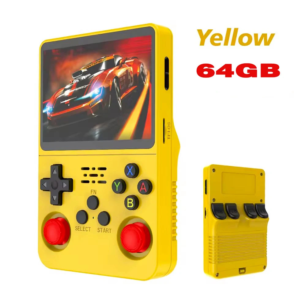 128GB R36S Retro Handheld Video Game Console 3.5Inch IPS Screen Player Kid Portable Pocket Video Player Games Arkos System