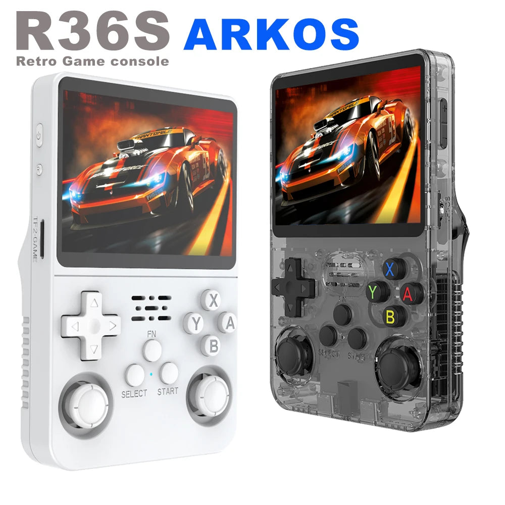 Original R36S Portable Handheld Game Controller with 3.5" HD Screen, Rechargeable Battery - Perfect Christmas Gift for Gamers