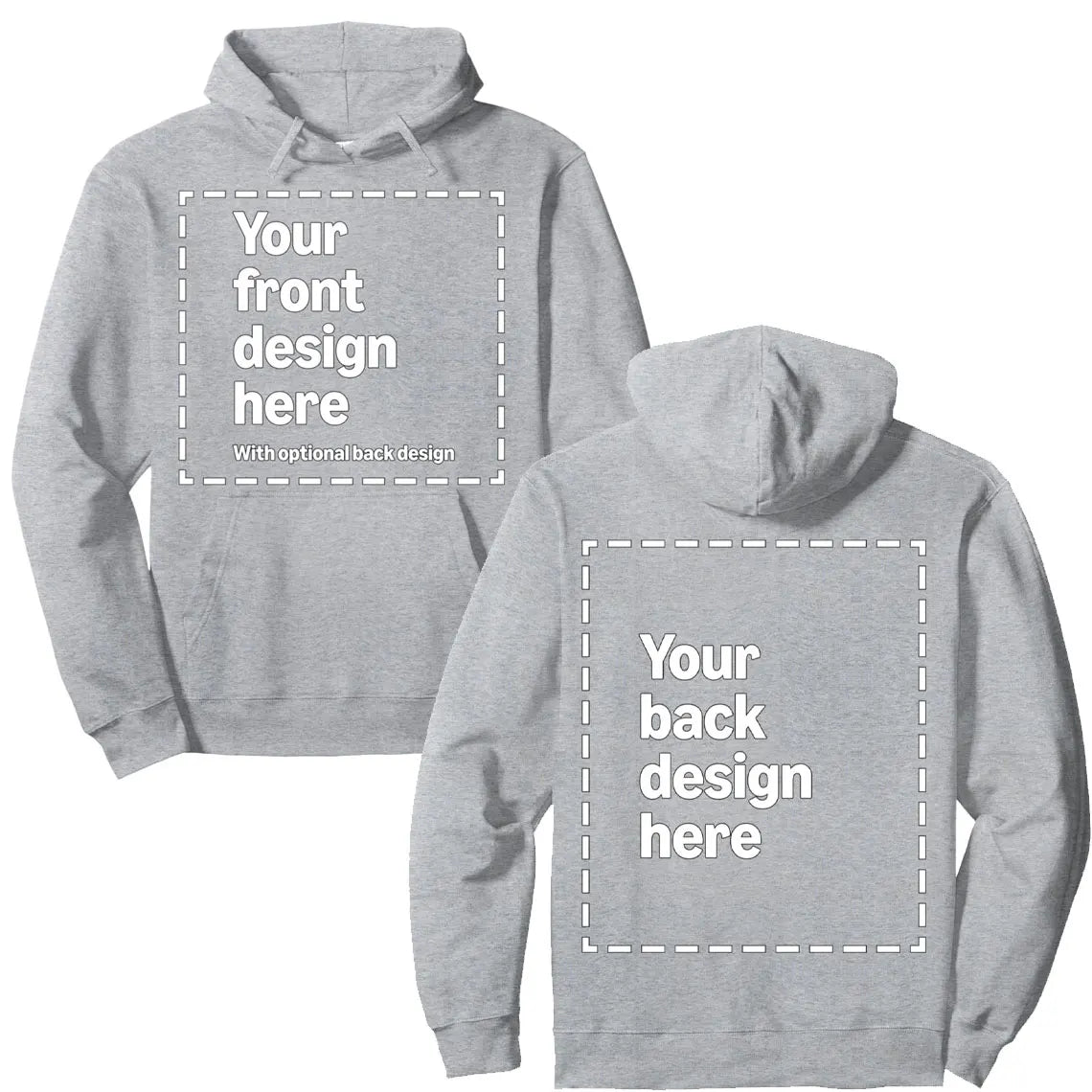 Custom Front & Back Print Hoodie with Your Image for Men and Women By Modify Merch on Demand Add Your Image or Text Hoodies