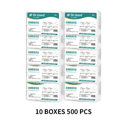 1/2/3/5/10 Box Portable Disposable Dental Floss Plastic Toothpick High-tension Dental Floss Stick Dental Floss Box ﻿Oral Care