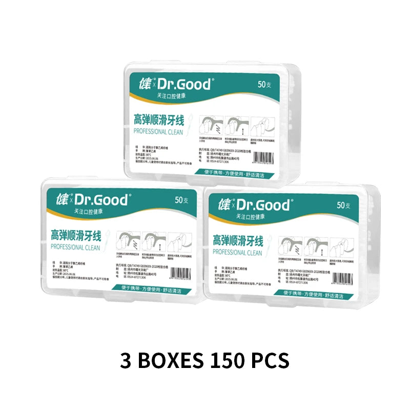 1/2/3/5/10 Box Portable Disposable Dental Floss Plastic Toothpick High-tension Dental Floss Stick Dental Floss Box ﻿Oral Care