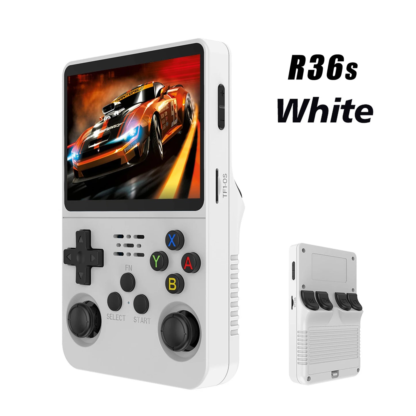 R36S Retro Handheld Video Game Console Linux System 3.5-inch IPS Screen Portable Handheld Video Player 64GB 15000 Games