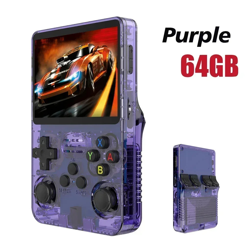 Original R36S Portable Handheld Game Controller with 3.5" HD Screen, Rechargeable Battery - Perfect Christmas Gift for Gamers