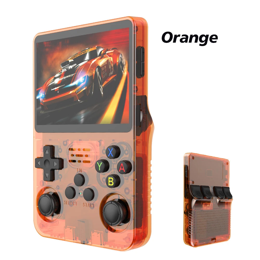 Open Source R36S Retro Handheld Video Game Console Linux System 3.5 Inch IPS Screen Portable Pocket Video Player 64GB Games