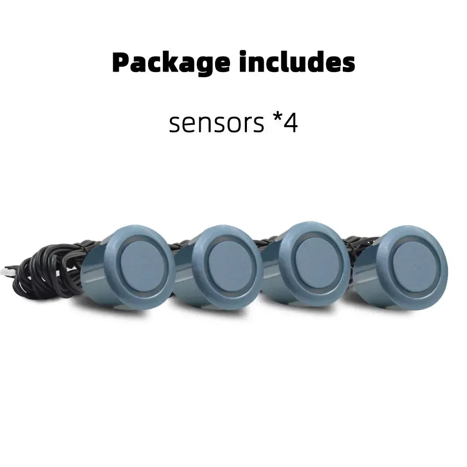 Hippcron 4PCS 22mm Car Parking Sensors Backup Radar System Black Red Blue Gold Grey Silver Champagne Gold White Color Sensor