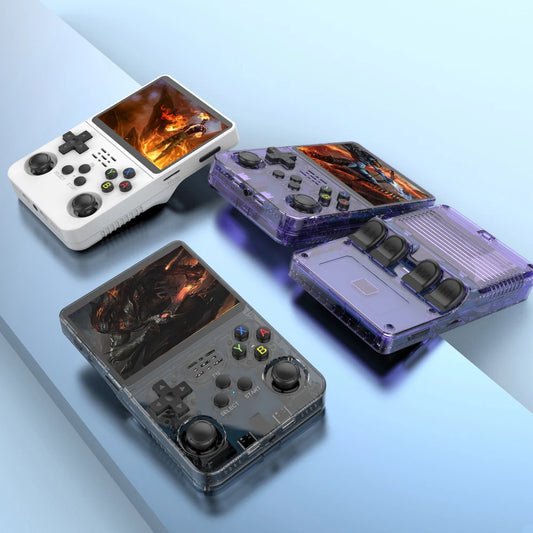 R36S new retro game console 3.5-inch Linux open-source system portable handheld game console with 128GB large memory