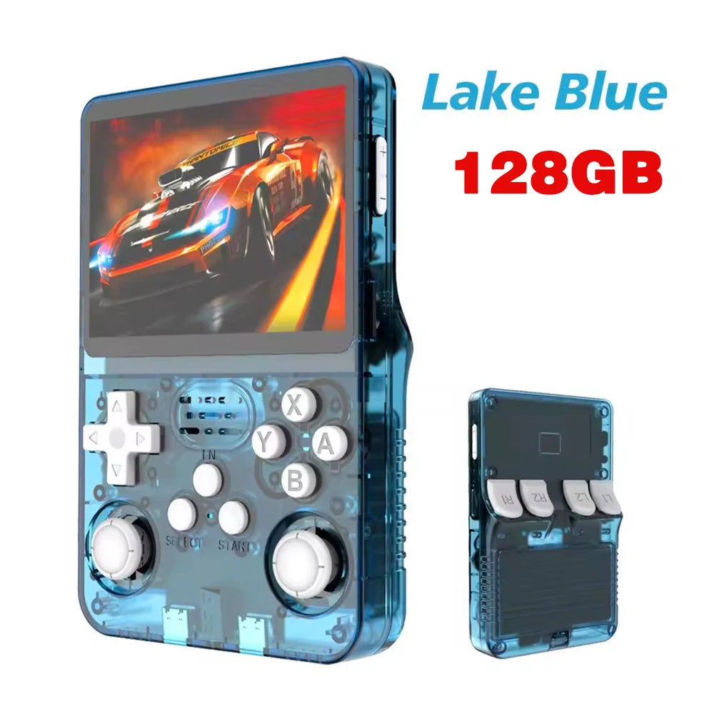 128GB R36S Retro Handheld Video Game Console 3.5Inch IPS Screen Player Kid Portable Pocket Video Player Games Arkos System