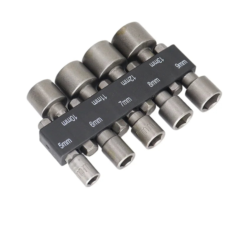 9-14pcs 5mm-13mm Hex Sockets Sleeve Nozzles Nut Driver Set Screwdriver Set Schroevendraaier Set Bits Sets Tools Socket Wrenches