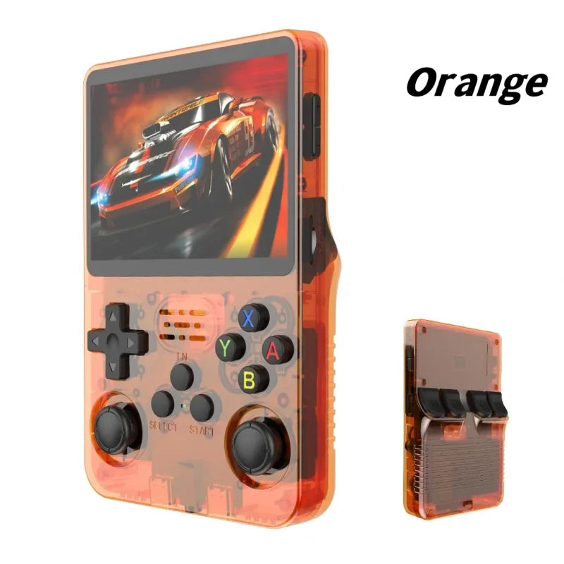R36S Retro Handheld Video Game Console Linux System 3.5-inch IPS Screen Portable Handheld Video Player 64GB 15000 Games