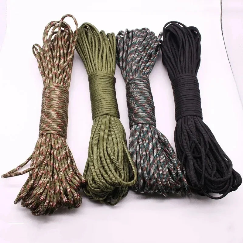 5/15/30m Paracord Rope 7 Strand 4mm Military Tactical 550 Parachute Cord Camping Accessories Outdoor Survival DIY Bracelet Line