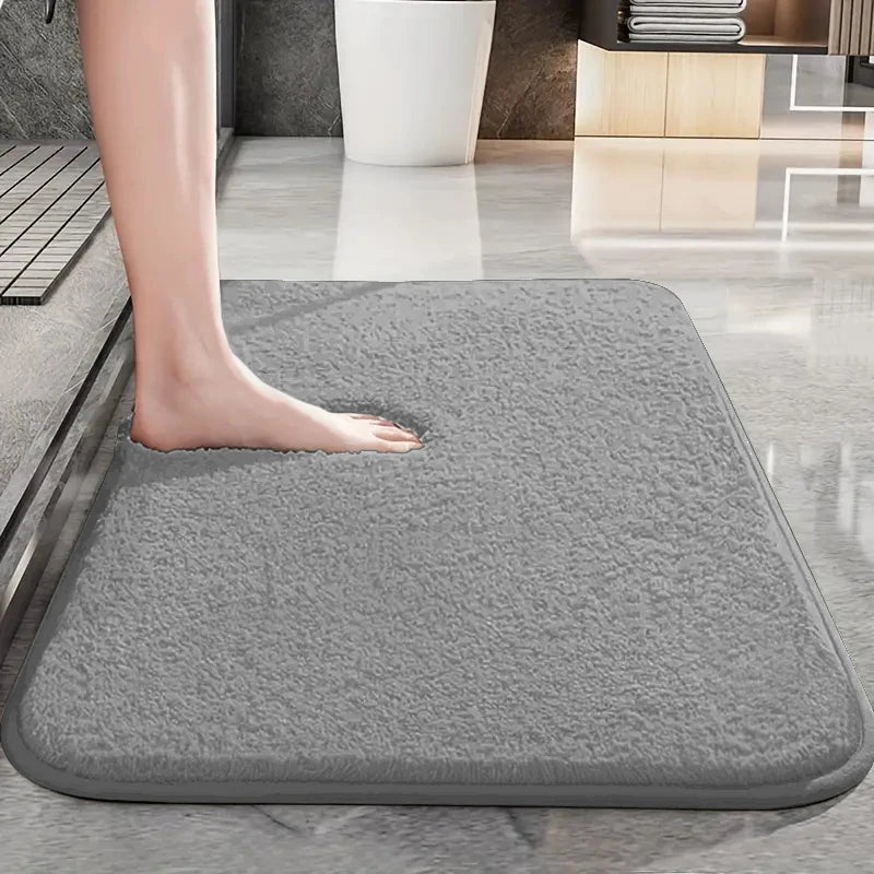 Water absorbtion anti slip bathroom mat thickened bathroom carpet long hair carpet machine washable durable toilet mat