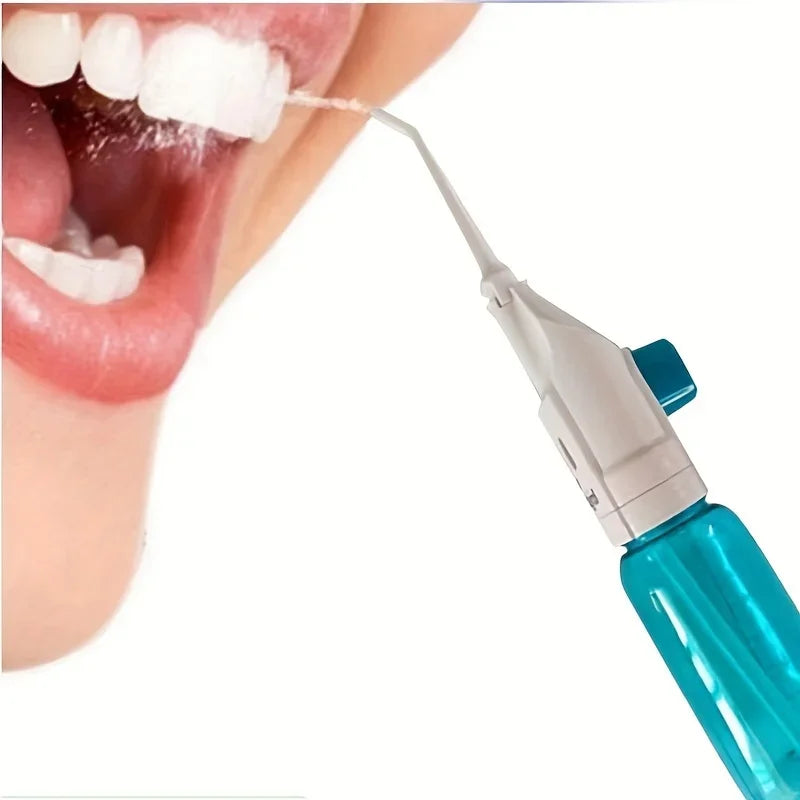 Portable High Pressure Oral Irrigator Household Dental Floss Manual Water Toothpick for Teeth Cleaning