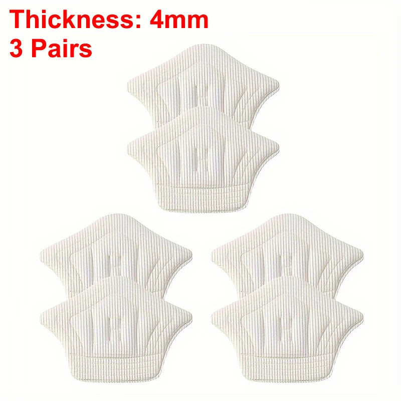 3pair/6pcs Insoles Patch Heel Pads for Sport Shoes Back Sticker Adjustable Size Antiwear Feet Pad Cushion Insert Insole