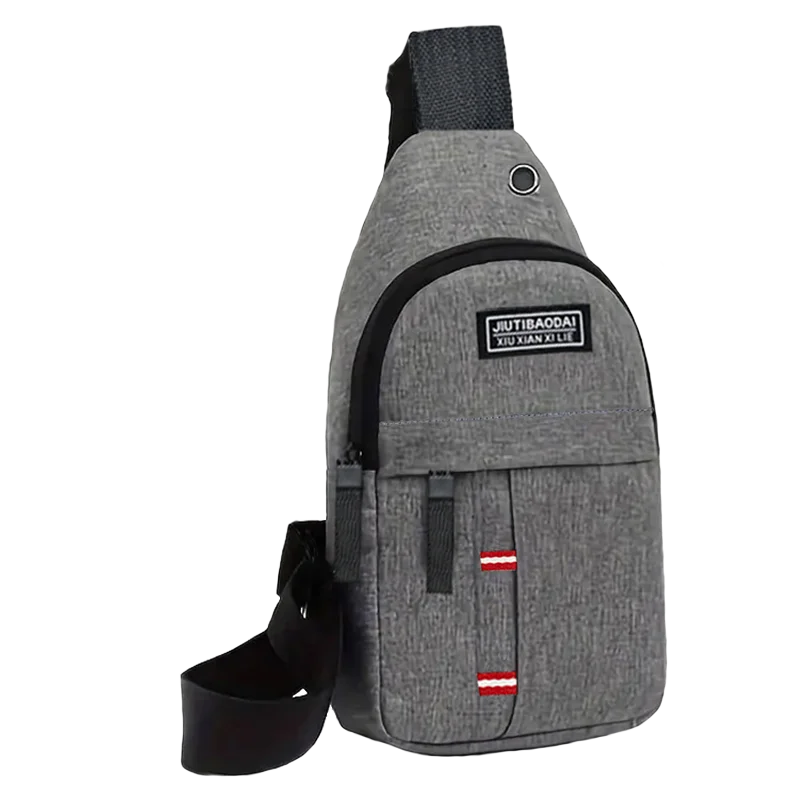 Men's and women's adjustable breast pockets, single-shoulder diagonal cross Oxford fabric breast pockets