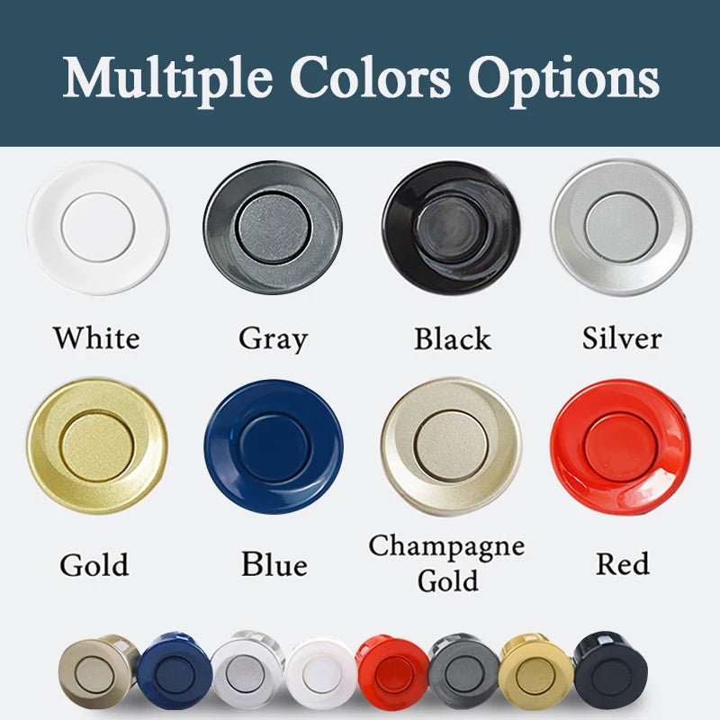 Hippcron 4PCS 22mm Car Parking Sensors Backup Radar System Black Red Blue Gold Grey Silver Champagne Gold White Color Sensor