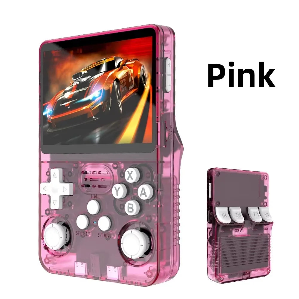 R36S Retro Handheld Video Game Console Linux System 3.5-inch IPS Screen Portable Handheld Video Player 64GB 15000 Games