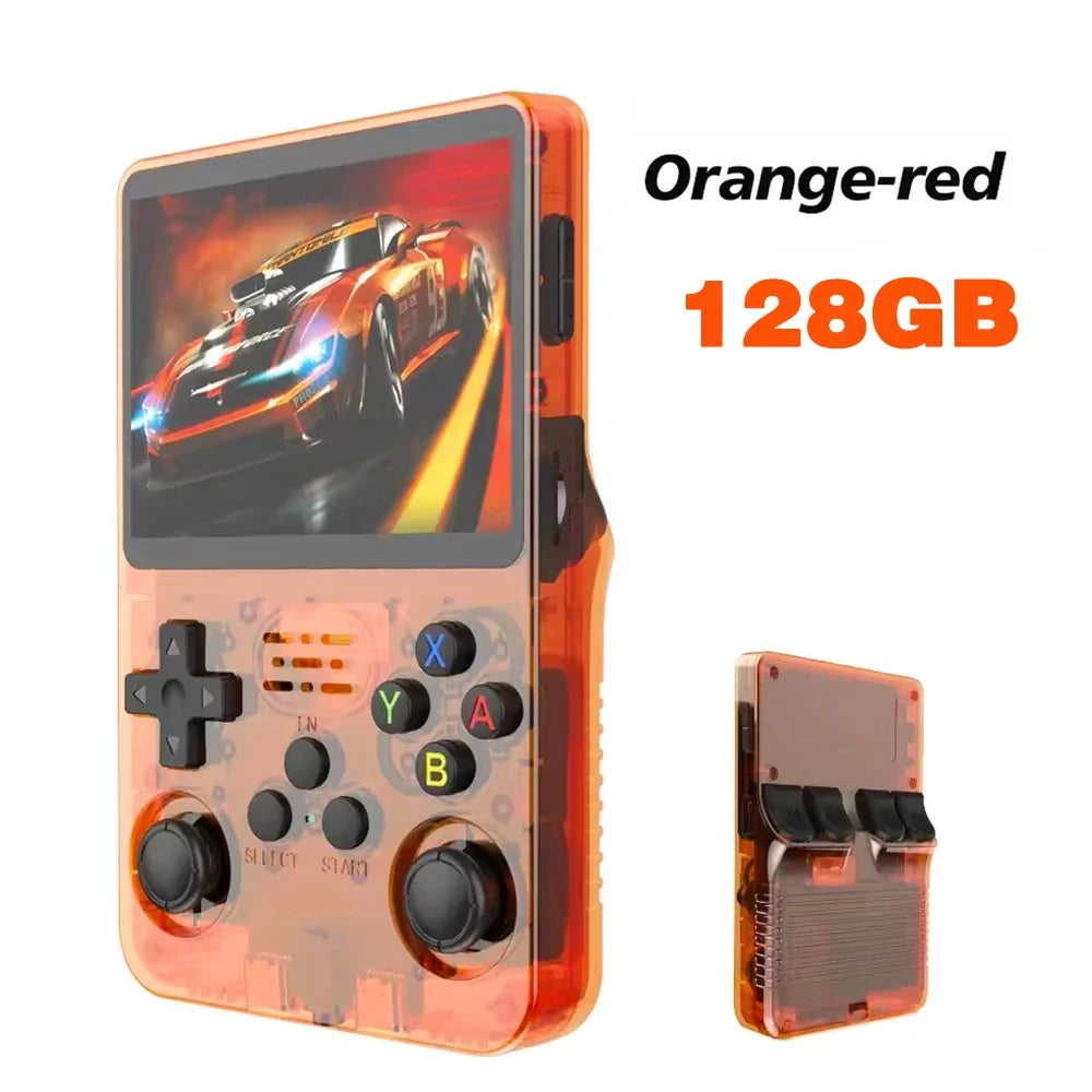 128GB R36S Retro Handheld Video Game Console 3.5Inch IPS Screen Player Kid Portable Pocket Video Player Games Arkos System