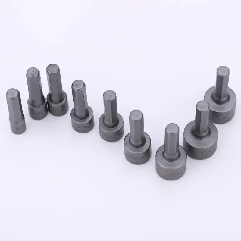 9-14pcs 5mm-13mm Hex Sockets Sleeve Nozzles Nut Driver Set Screwdriver Set Schroevendraaier Set Bits Sets Tools Socket Wrenches