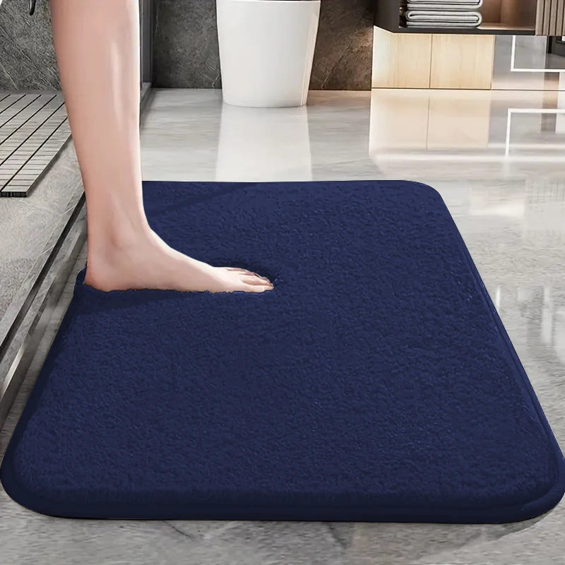 Water absorbtion anti slip bathroom mat thickened bathroom carpet long hair carpet machine washable durable toilet mat